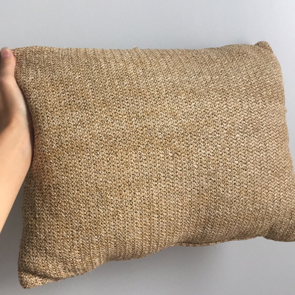 jute throw pillow